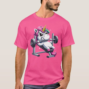 Unicorn Incline Barbell Bench Fitness T-Shirt