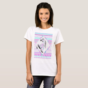 Unicorn-Indianerschrift T-Shirt