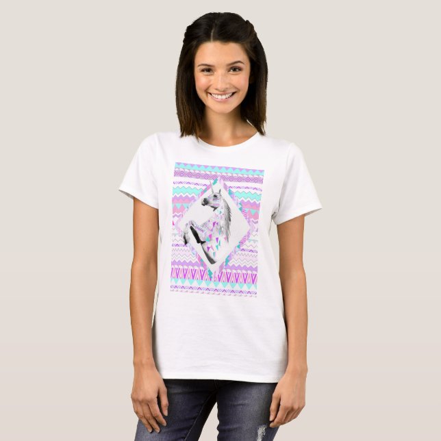 Unicorn-Indianerschrift T-Shirt (Vorne ganz)