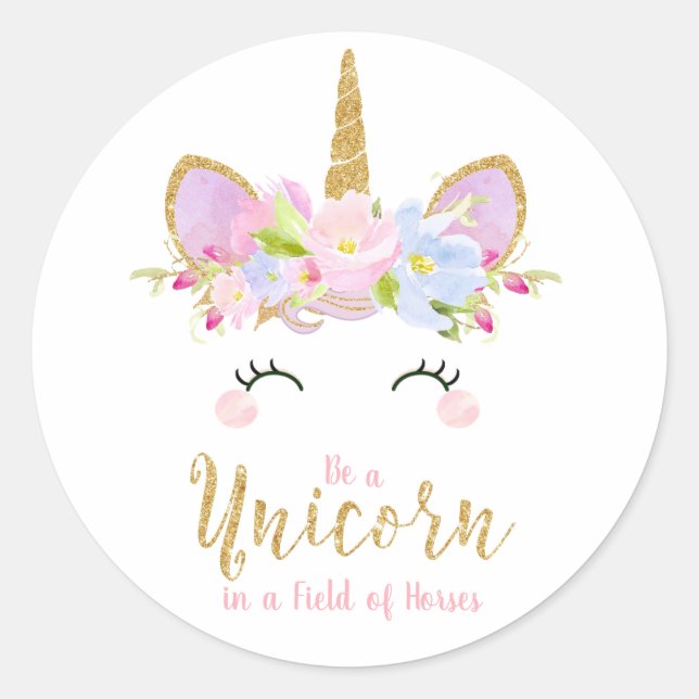Unicorn Inspirational Aufkleber Labels Favoriten G (Vorderseite)