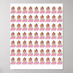 Unicorn ist ein schönes Design Poster