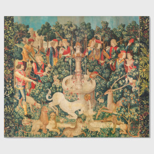 UNICORN IST GEFUNDEN / Springbrunnen und andere Ti Geschenkpapier