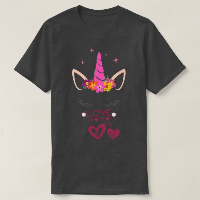 Unicorn ist meine valentine komische Klassik T-Shirt (Design vorne)