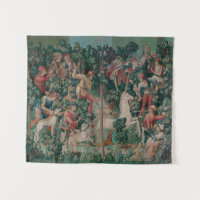 Unicorn-Jagd Mittelalterliche Kunst - Unicorn wird