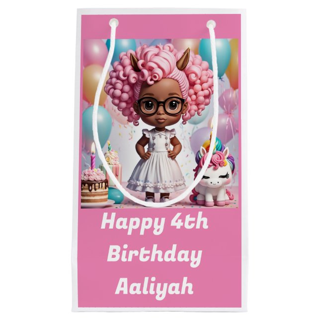 "Unicorn Joy"-Geschenktasche Kleine Geschenktüte (Vorderseite)