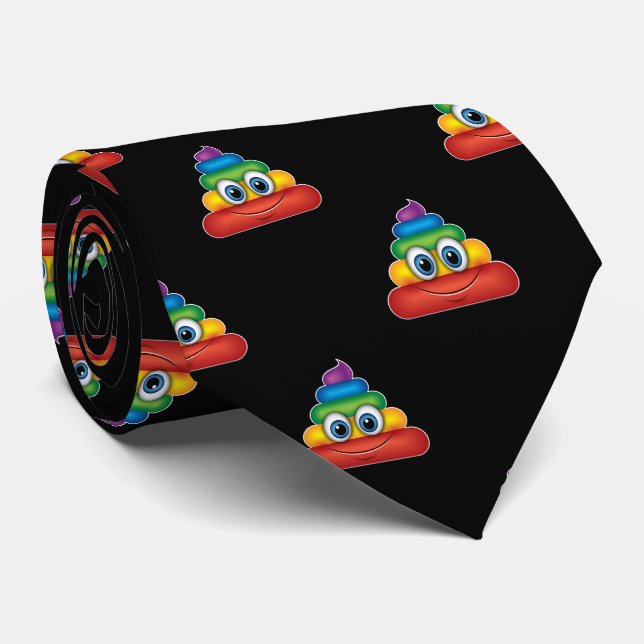 Unicorn kacken krawatte (Gerollt)