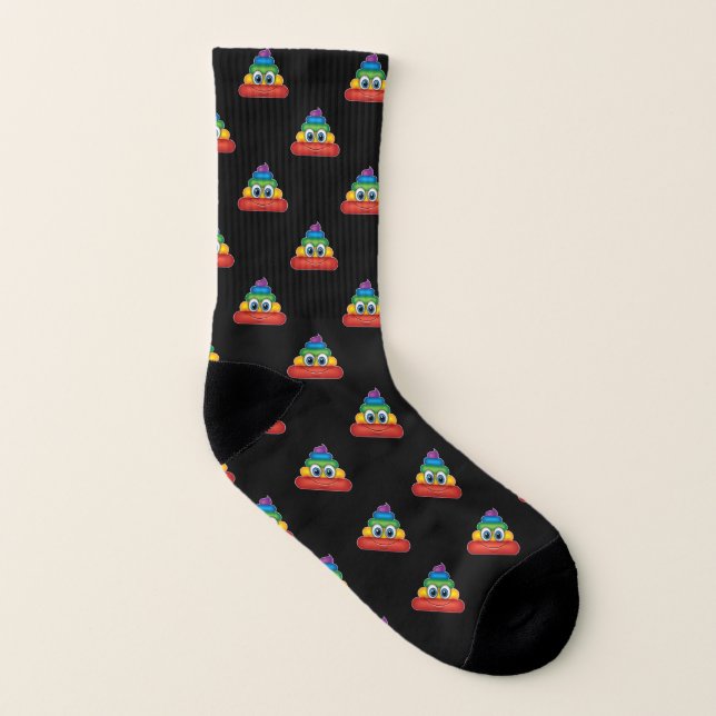 Unicorn kacken socken (Rechts - Außen)