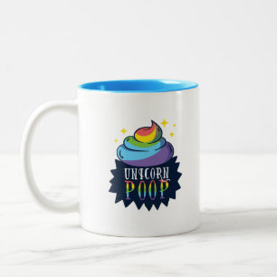Unicorn kacken zweifarbige tasse