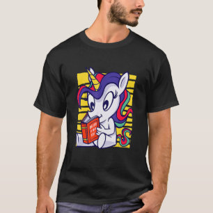 Unicorn kann Bücher lesen, um Wörterbücher zu lese T-Shirt
