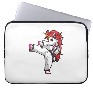 Unicorn Karate Girl Taekwondo Jiu Jitsu MIXED MART Laptopschutzhülle