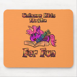 Unicorn Kids schreiben für Spaß Mousepad