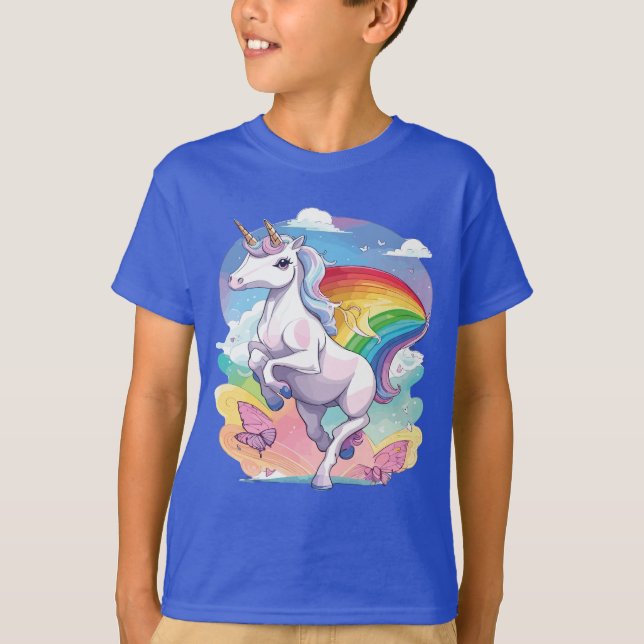 Unicorn Kids T - Shirt. T-Shirt (Vorderseite)