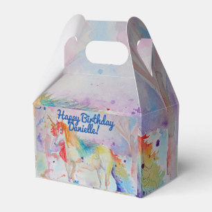 Unicorn Kinder Aquarellmalerei Geschenkschachtel
