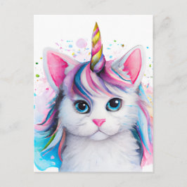 Unicorn Kitten Postkarte