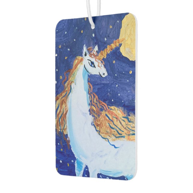 Unicorn "Kunst von Kindern" Autolufterfrischer (Links)