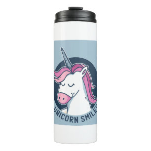 Unicorn Lächeln Thermosbecher