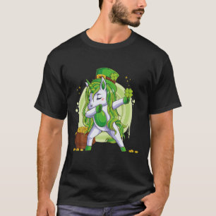 Unicorn Leprechaun Hat Kostüm Dabbing Dance Holdi T-Shirt