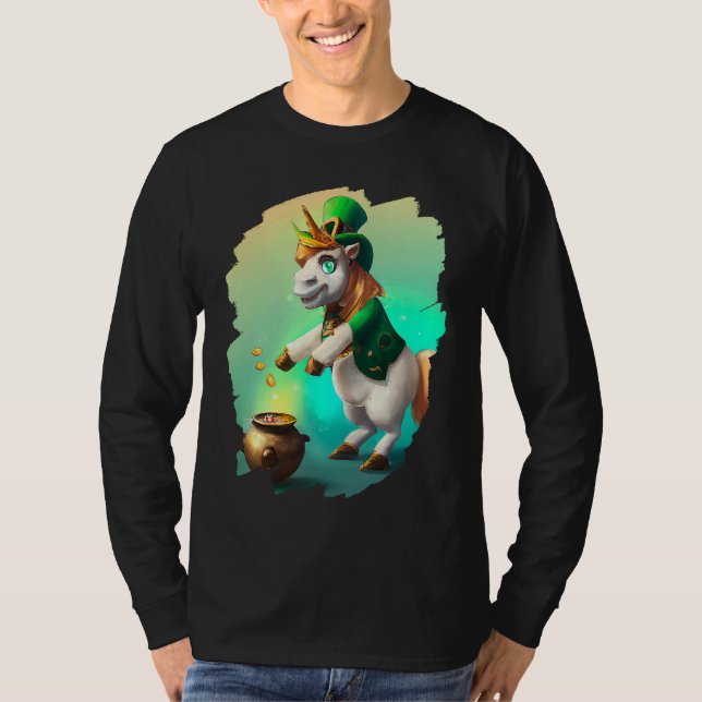Unicorn Leprechaun  Unicorns St Patricks Day  1 T-Shirt (Vorderseite)