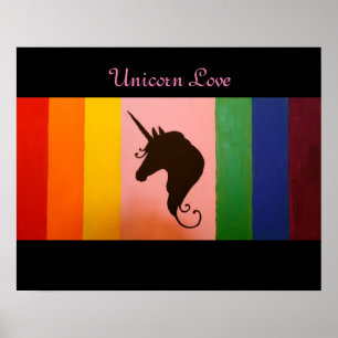 Unicorn-Liebe Poster