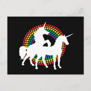 UNICORN-LIEBE POSTKARTE