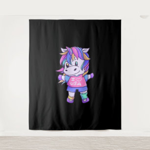 Unicorn Liebe USA Horse Unicorn Wandteppich