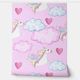 Unicorn Love and Clouds  Tapete