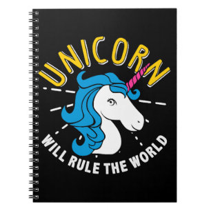 Unicorn Lover Gift Unicorn wird die Welt regieren Notizblock