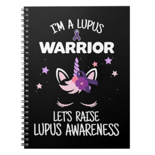 Unicorn Lupus Kriegergeschenk Lupus Sensibilisieru Notizblock