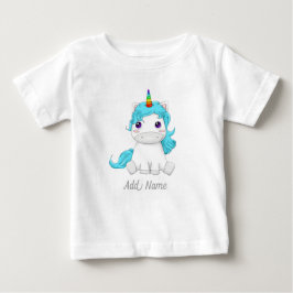 Unicorn lustig u. personalisierter Unicorn magisch Baby T-shirt