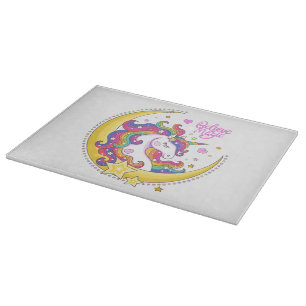 Unicorn Magic Glass Cutting Board Schneidebrett