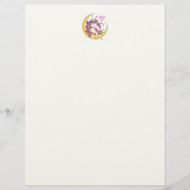 Unicorn Magic Letterhead Briefbogen (Vorderseite)