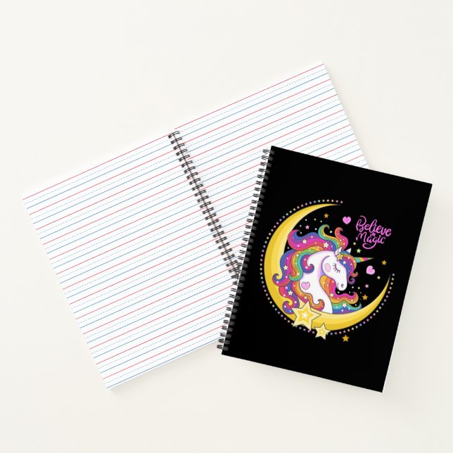 Unicorn Magic Notebook Notizbuch (Innenseite)