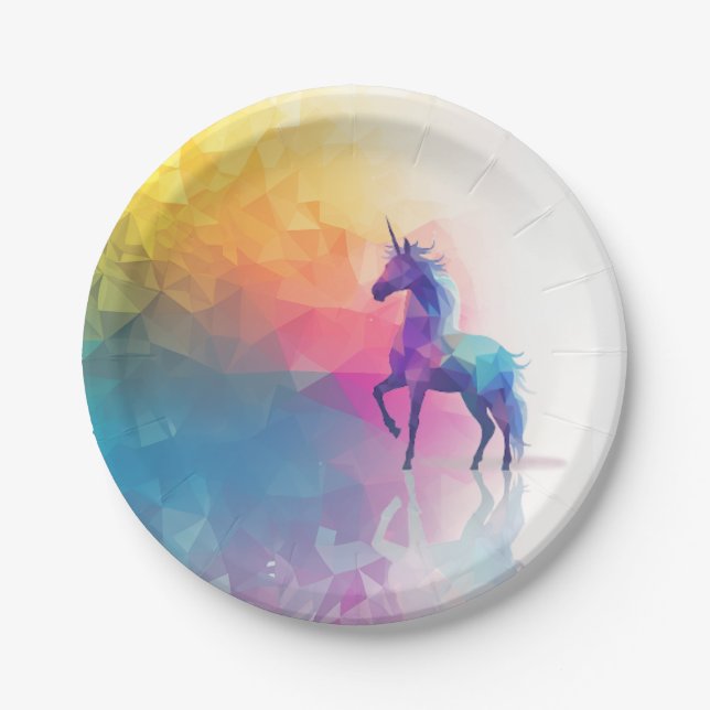 Unicorn Magic Pappteller (Vorderseite)