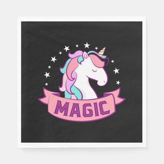 UNICORN MAGIC SERVIETTE (Vorderseite)
