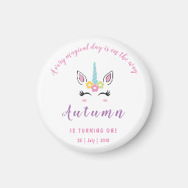 Unicorn Magical Birthday Magnet
