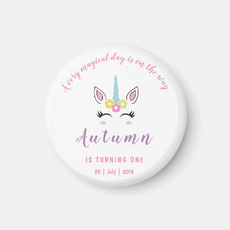 Unicorn Magical Birthday Magnet
