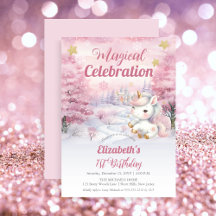 Unicorn Magical Celebration 1. Geburtstag Party