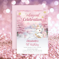 Unicorn Magical Celebration 4. Geburtstag Party