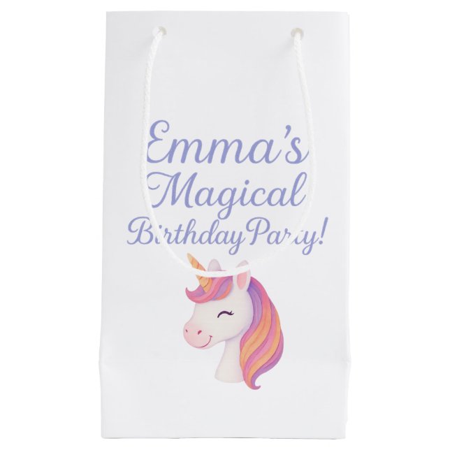 Unicorn Magical Gastgeschenk Bag Kleine Geschenktüte (Vorderseite)
