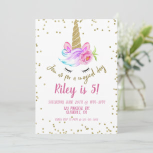 UNICORN, MAGICAL, GEBURTSTAG, KINDER