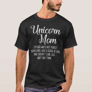 Unicorn-Mama-Farb-Einhorn T-Shirt