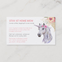 Unicorn Mama Friend - Spielplatz Business Card