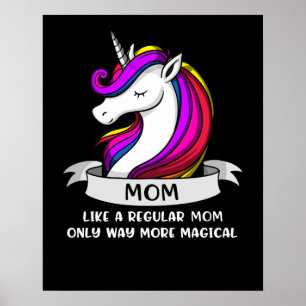 Unicorn Mama Mamacorn Magical Poster