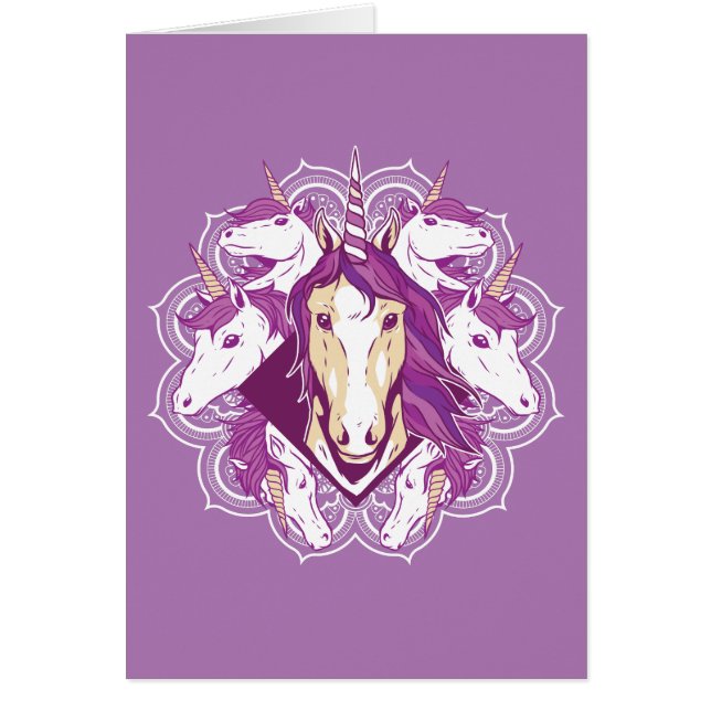 Unicorn Mandala, Geburtstag (Vorne)