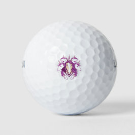 Unicorn mandala golfball