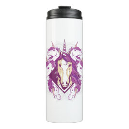 Unicorn mandala thermosbecher