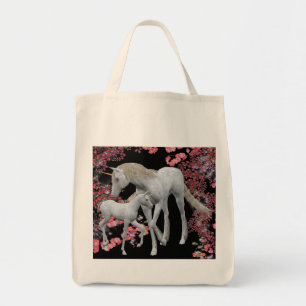 Unicorn Mare and Foal Fantasy Tote Bag Tragetasche