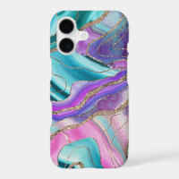 Unicorn Mermaid Agate Glitzer Glam #1 #marmor