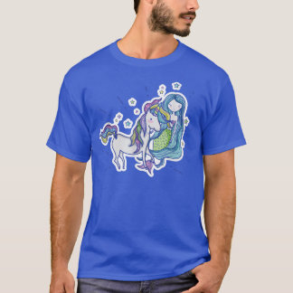 Unicorn Mermaid Fairy Schwanz T-Shirt