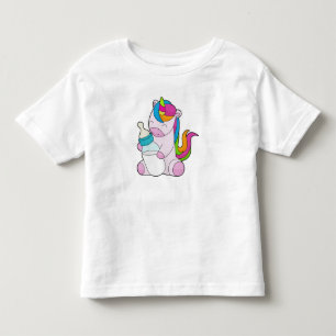 Unicorn Milchflasche Kleinkind T-shirt